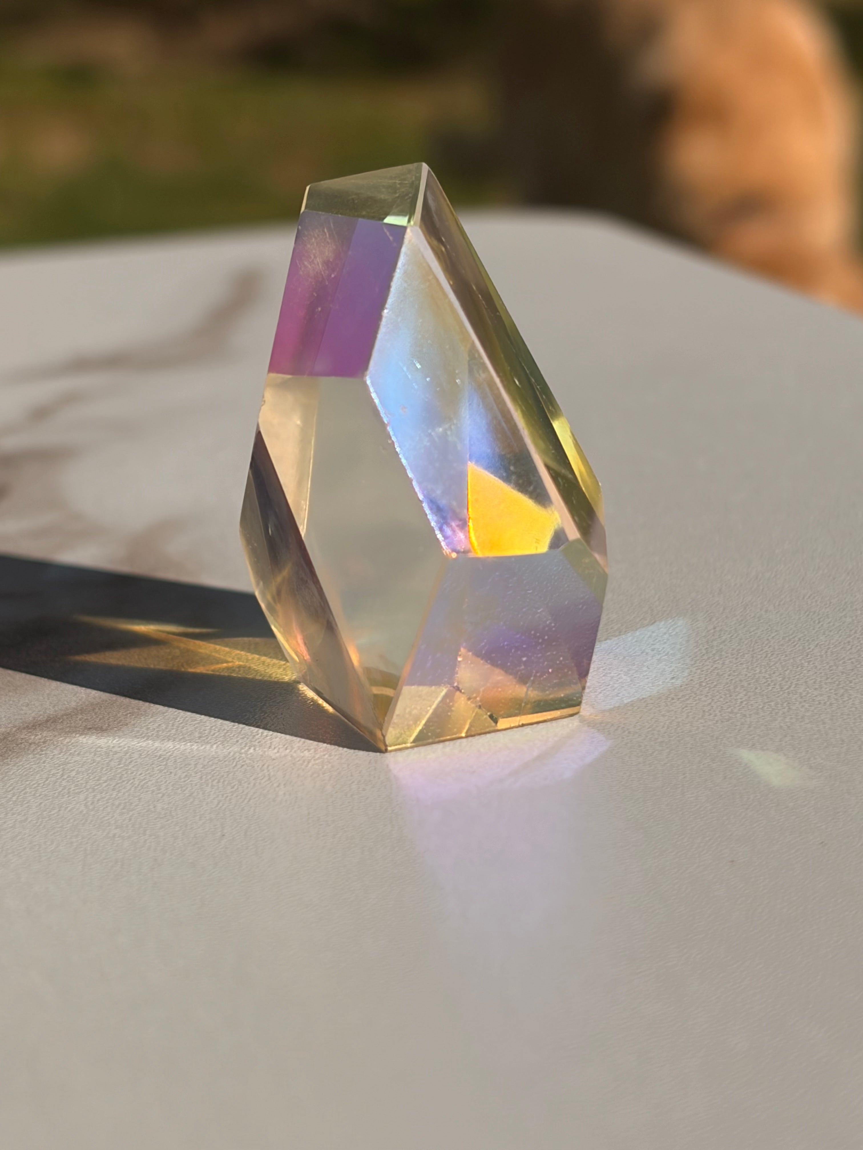 Aura Coated Clear Quartz Freeforms