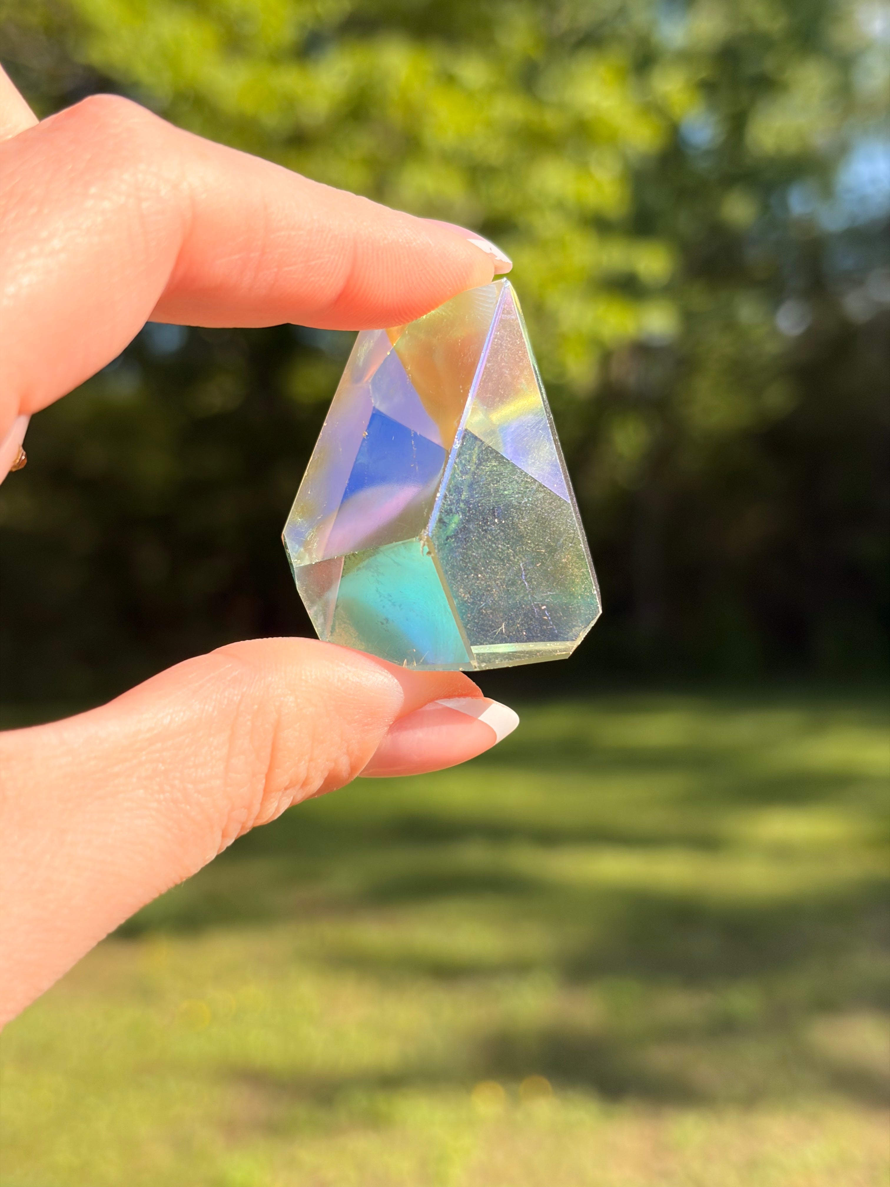 Aura Coated Clear Quartz Freeforms