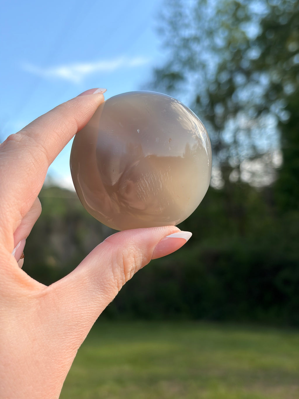 Orca Agate Palm Stones
