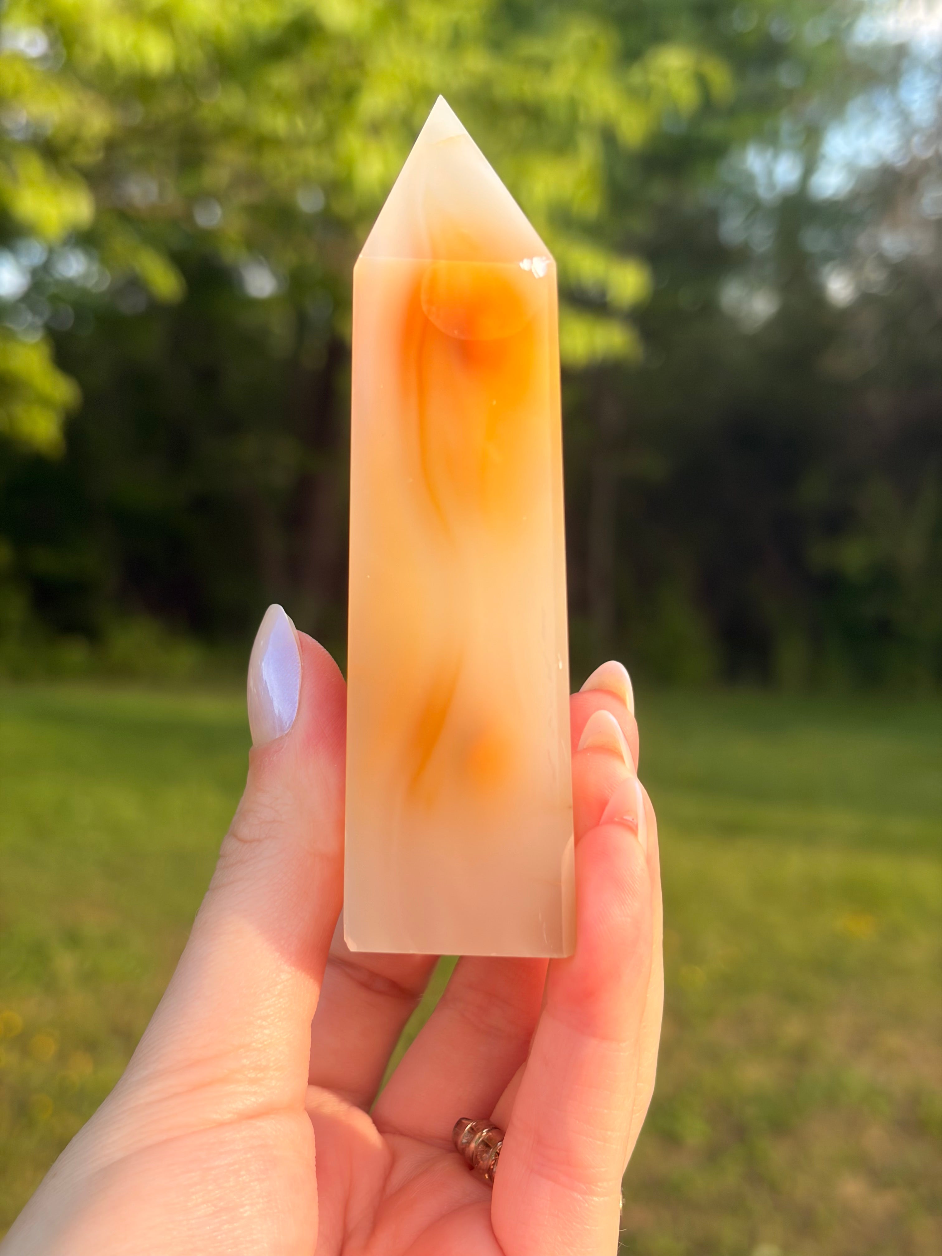 Natural Druzy Agate Towers