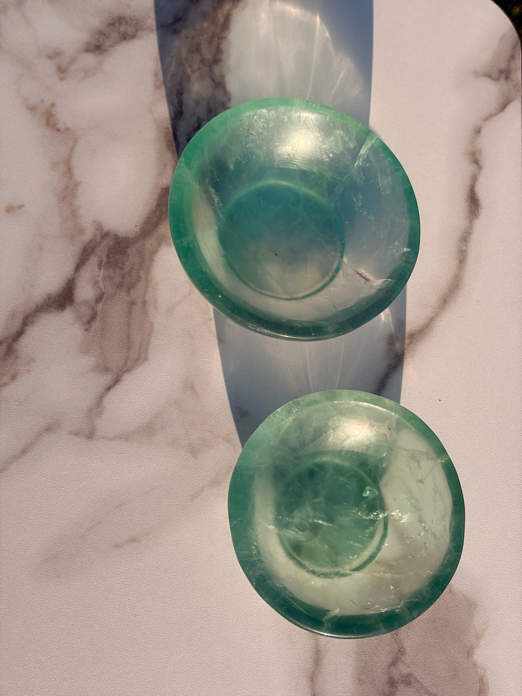 Polished Green Fluorite Trinket Bowl