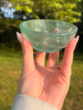 Polished Green Fluorite Trinket Bowl