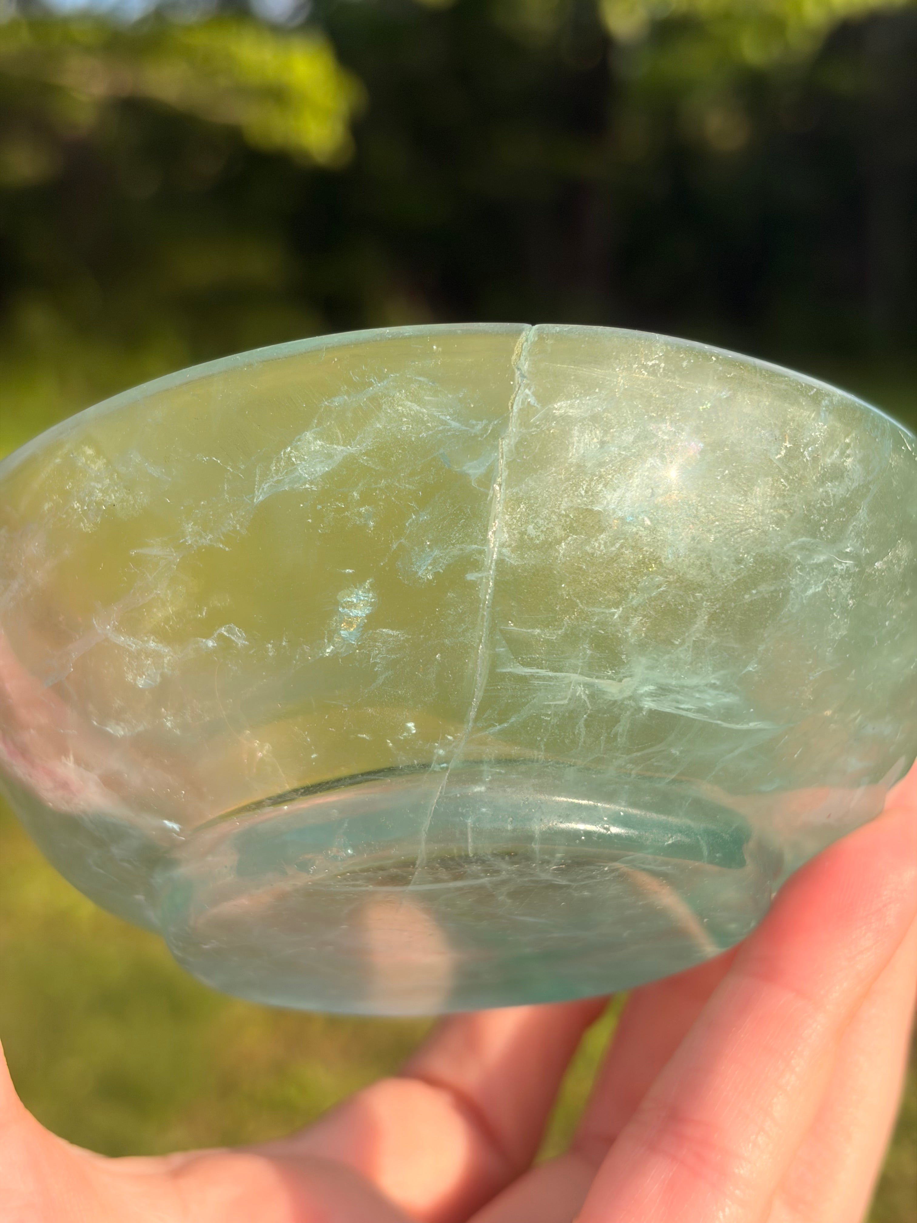 Polished Green Fluorite Trinket Bowl