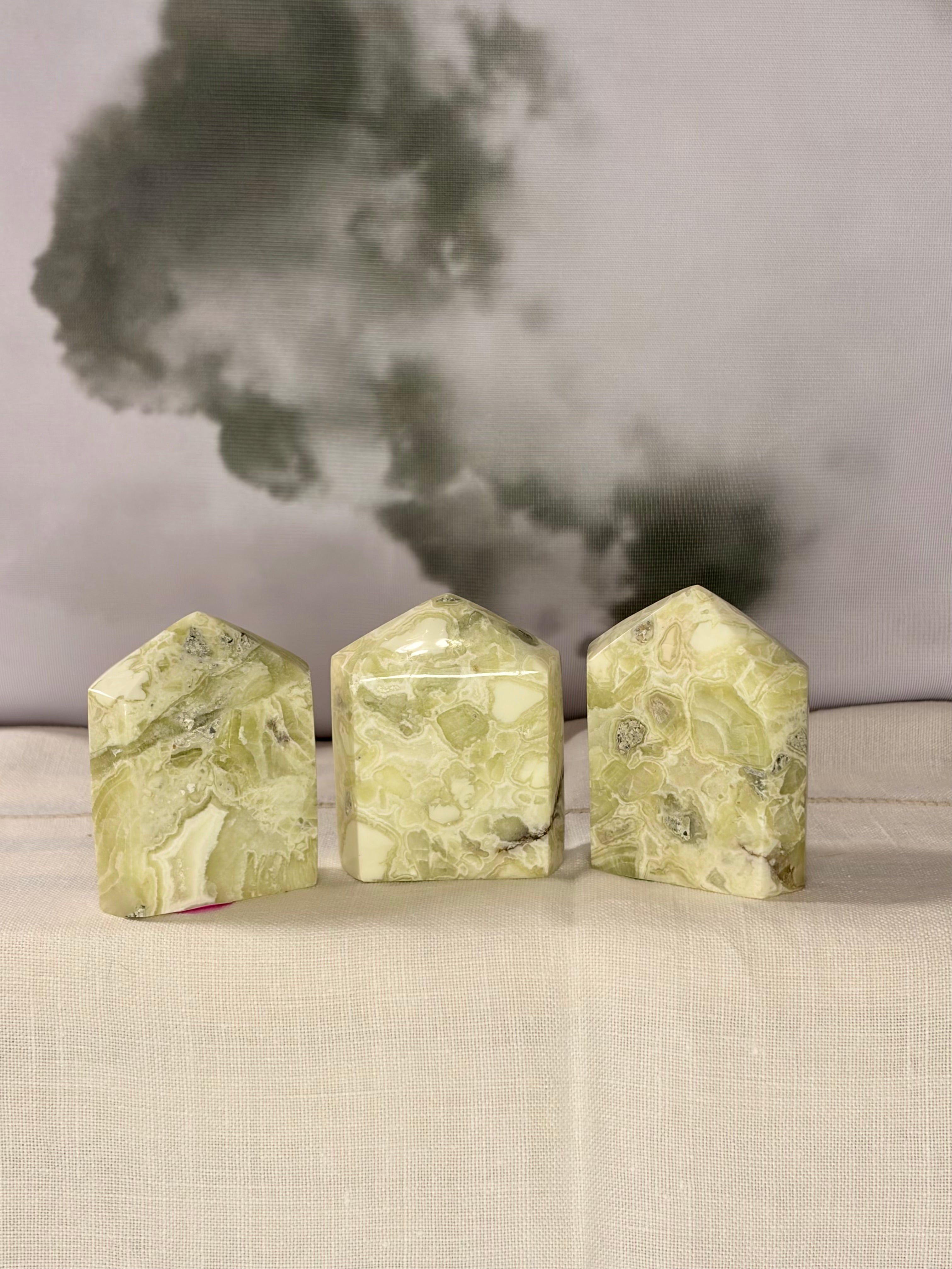 Green Maligano Jasper Domino Tower - Option G