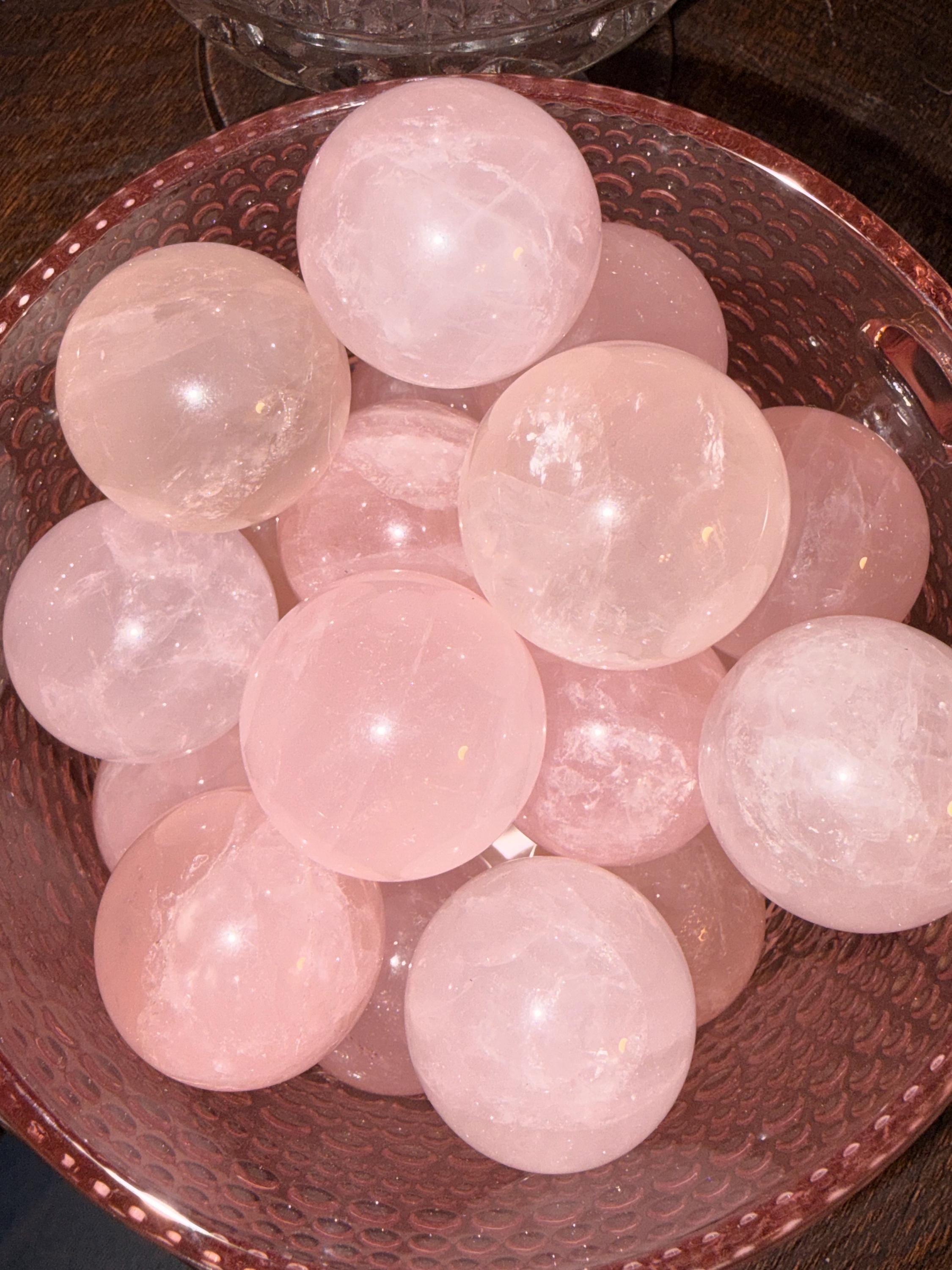 Mini Rose Quartz Sphere