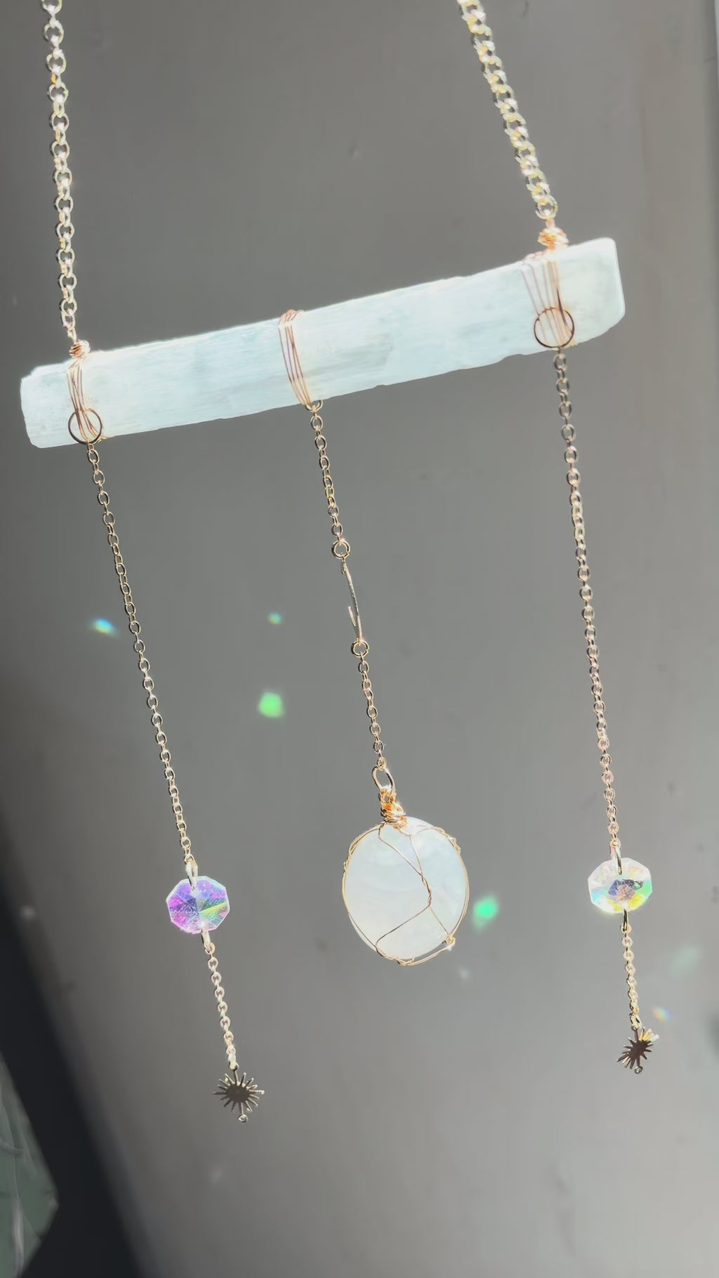 Selenite Sun Catcher - The Alyssa