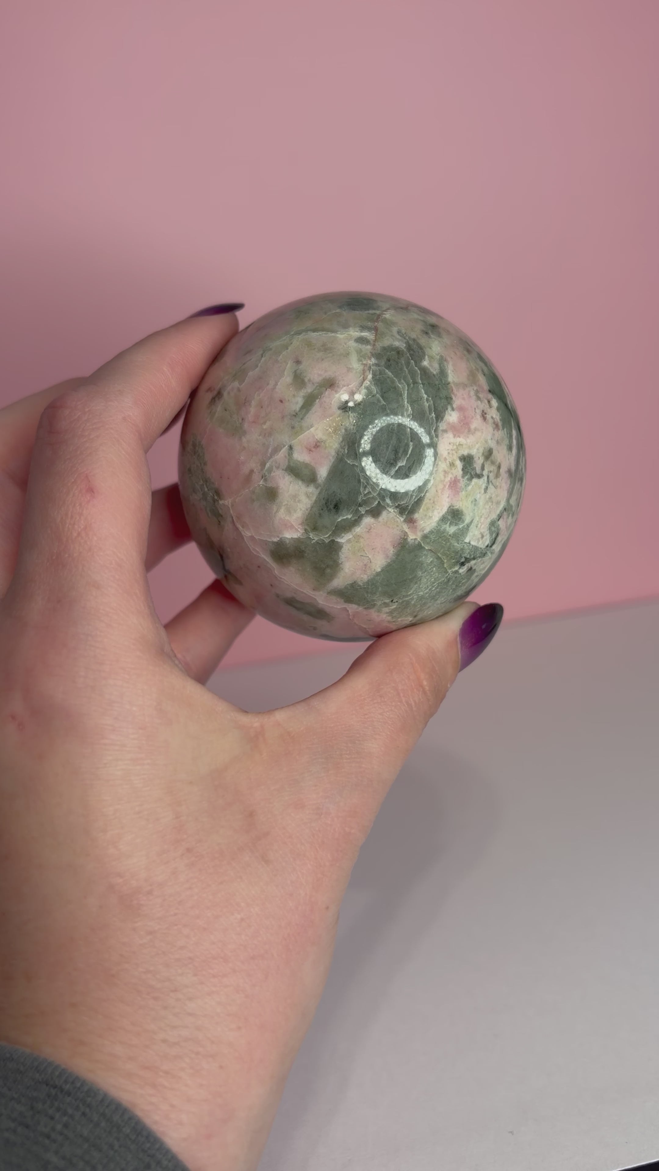 Rhodonite Sphere