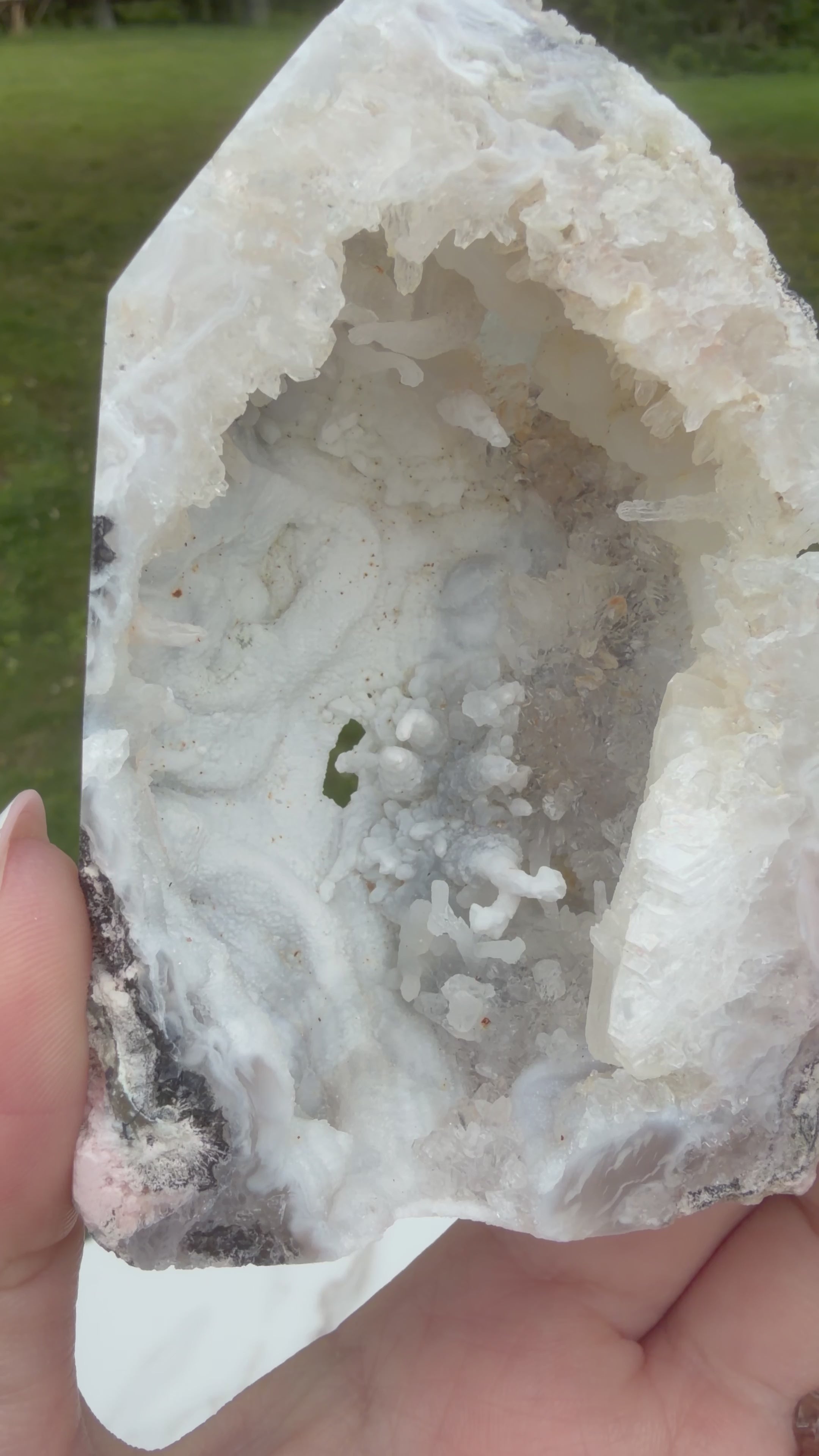 Volcano Agate Geode Tower | Imperfect