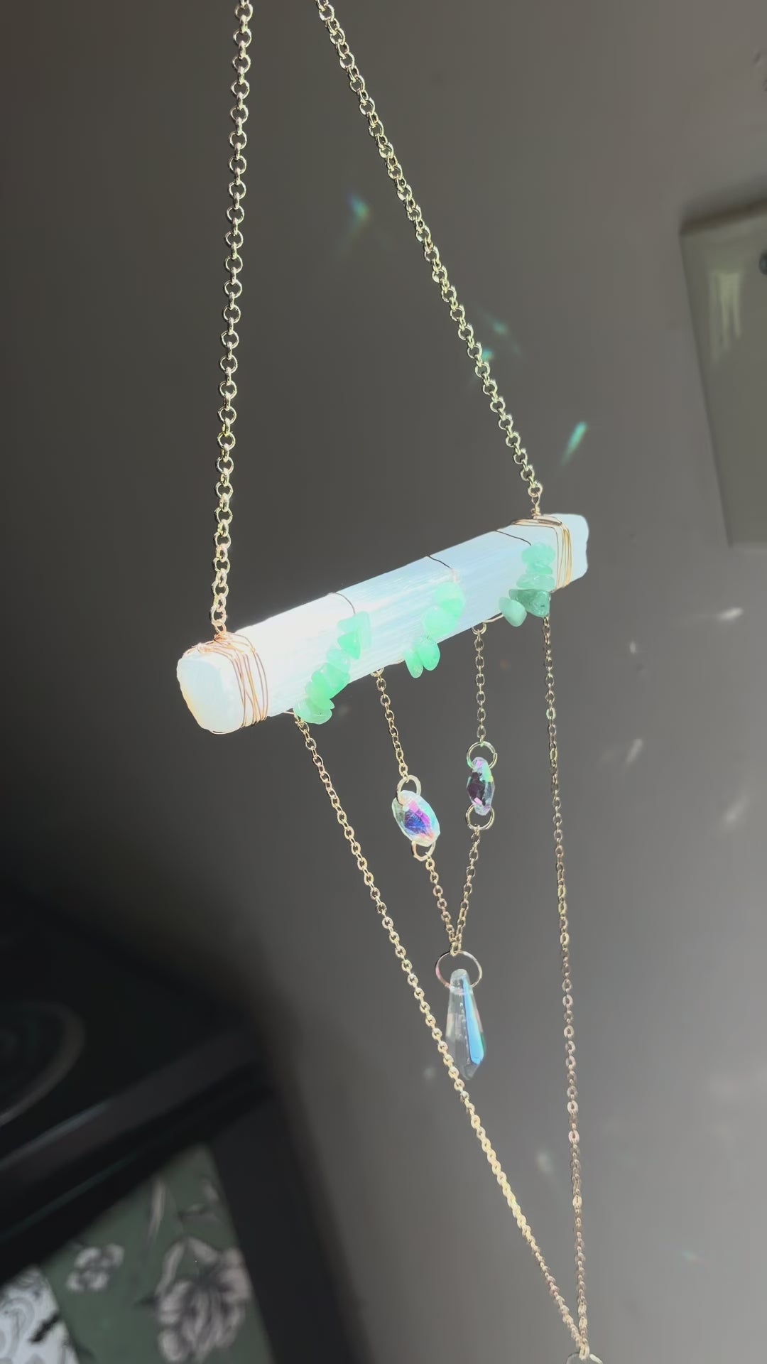 Selenite Sun Catcher - The Rachel