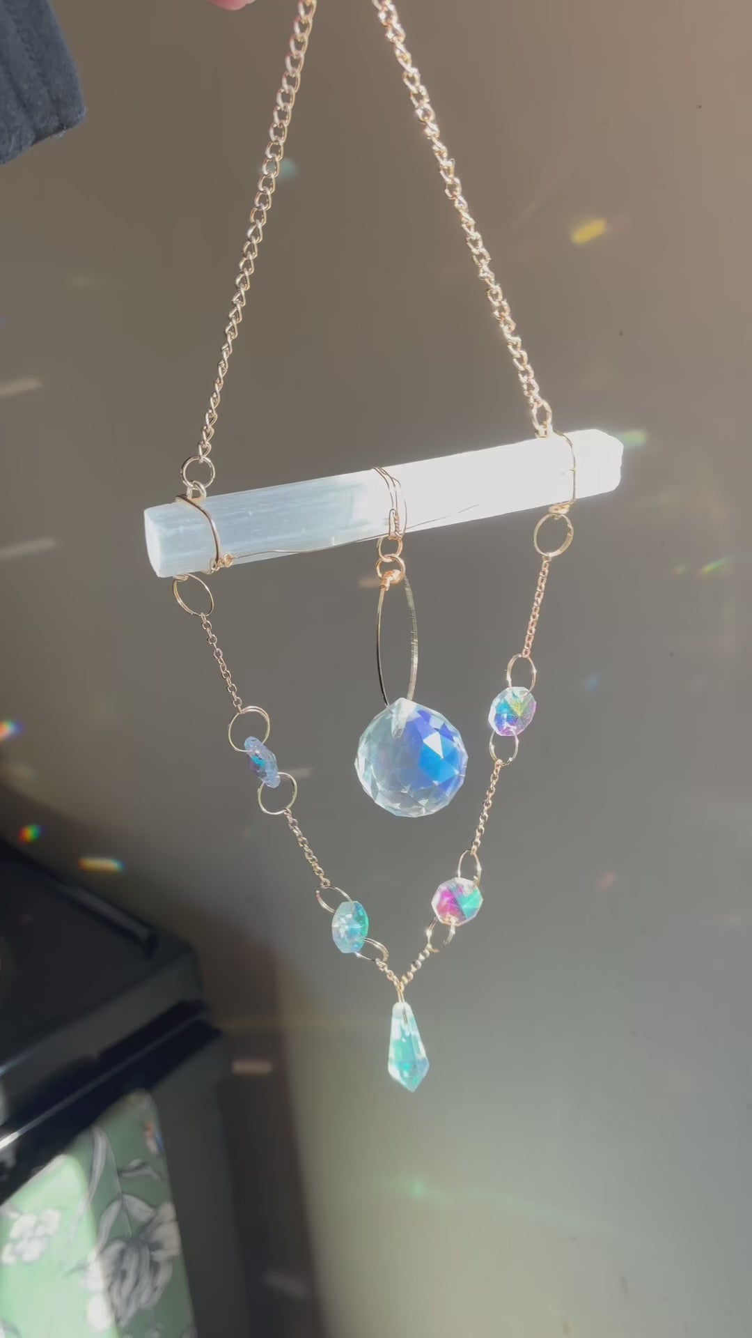 Selenite Sun Catcher - The Emileann